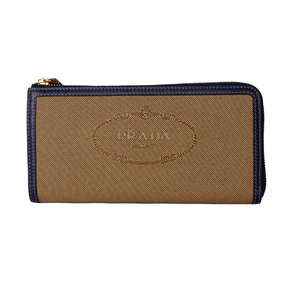 Prada Prada Brown Canvas Women Wallet