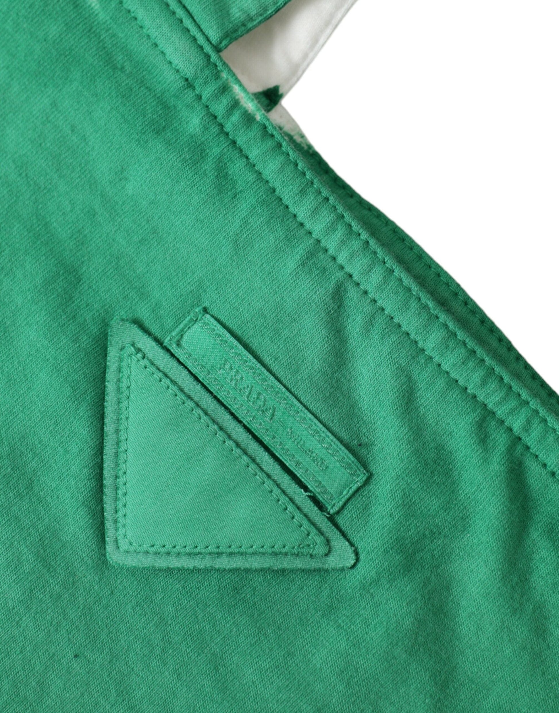 Prada Prada Elegant Green Fabric Tote Bag