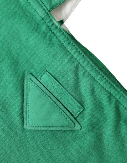 Prada Prada Elegant Green Fabric Tote Bag