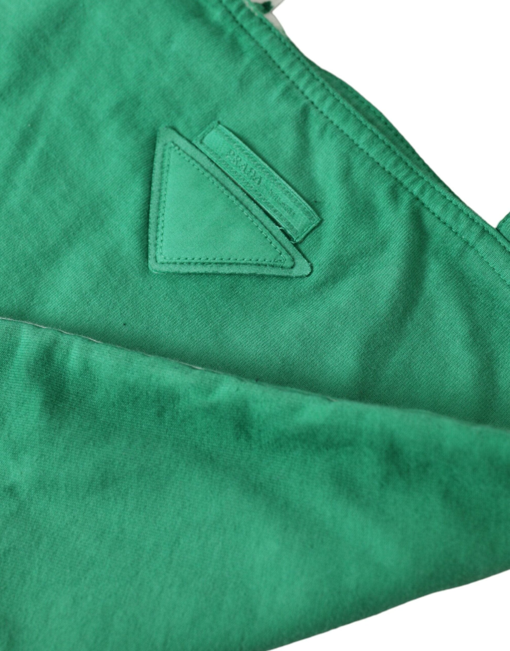 Prada Prada Elegant Green Fabric Tote Bag