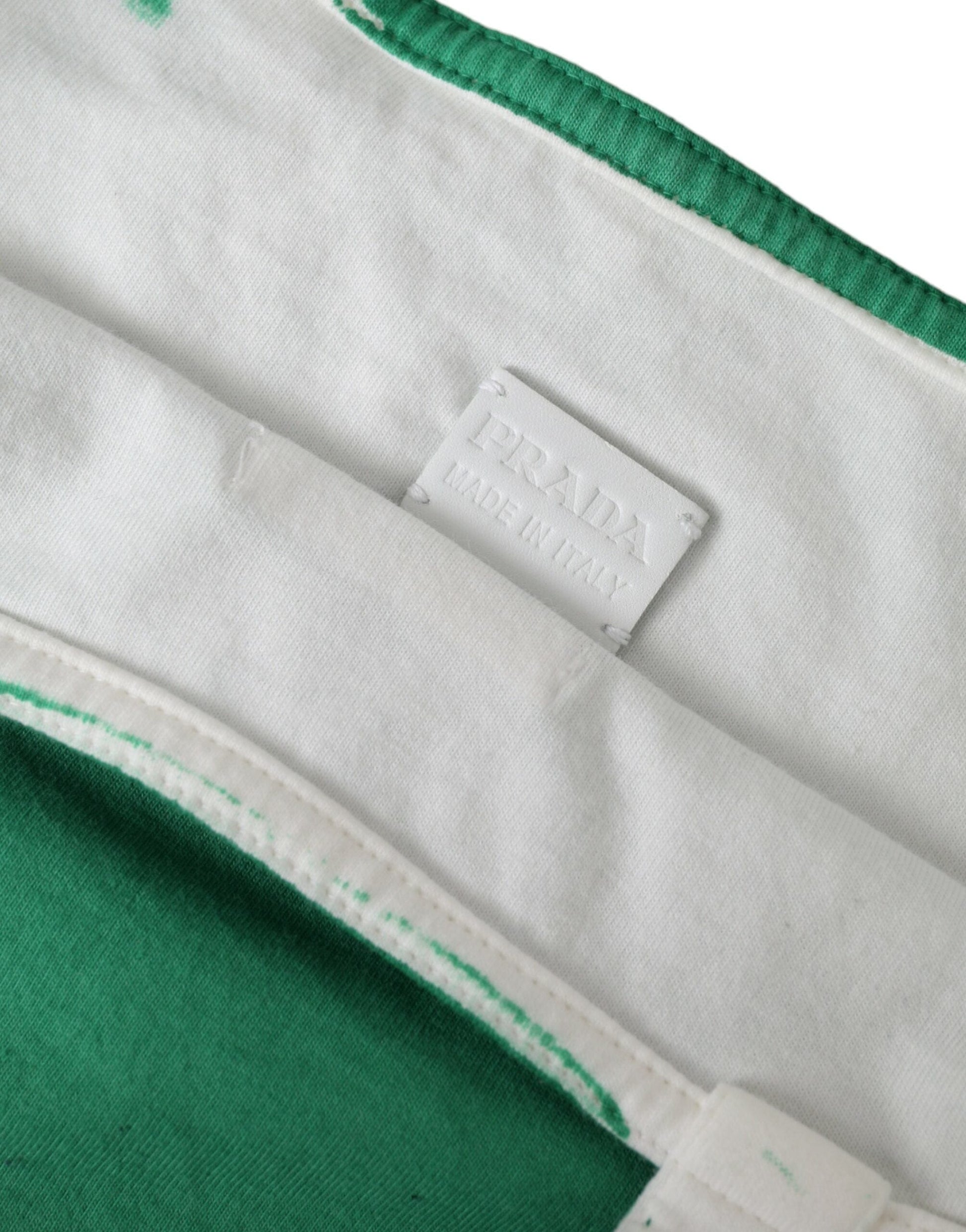 Prada Prada Elegant Green Fabric Tote Bag