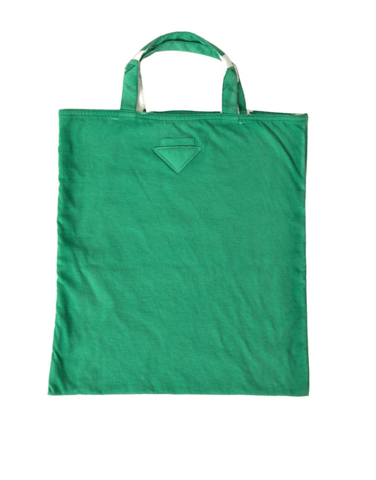 Prada Prada Elegant Green Fabric Tote Bag