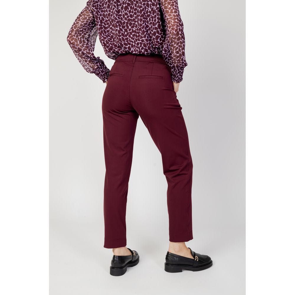 Street One W34 | L30 Street One Bordeaux Polyester Jeans & Pant