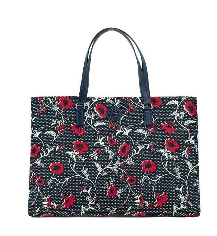 Tory Burch Tory Burch Medium Nylon Retro Batik Print Shoulder Tote Handbag