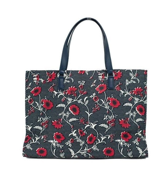 Tory Burch Tory Burch Medium Nylon Retro Batik Print Shoulder Tote Handbag