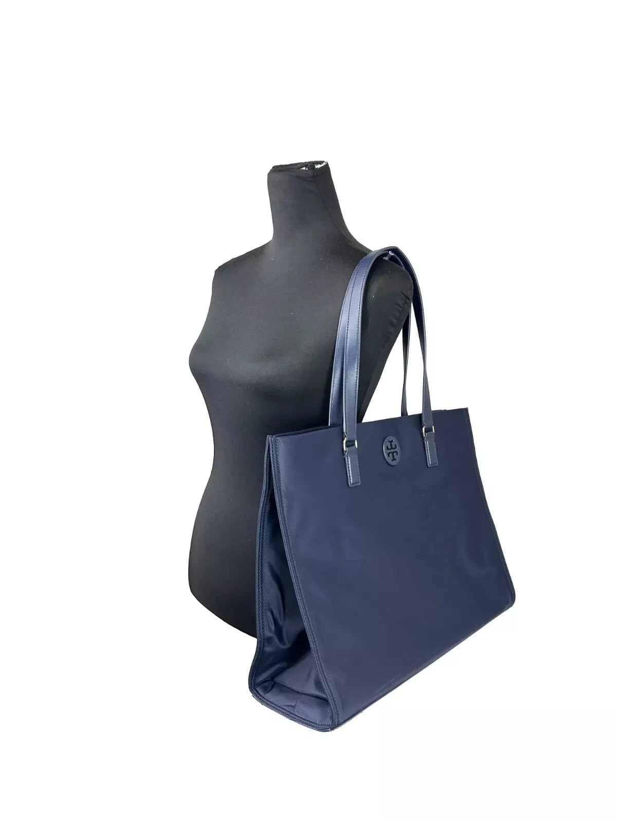Tory Burch Tory Burch Navy Ella Large Nylon Tote Bag Purse 136144