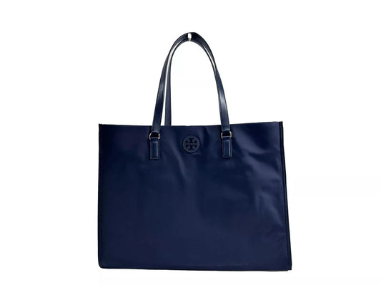 Tory Burch Tory Burch Navy Ella Large Nylon Tote Bag Purse 136144