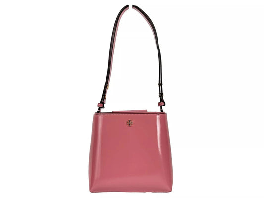 Tory Burch Tory Burch Patent Emerson Small Bucket Bag Purse Pink