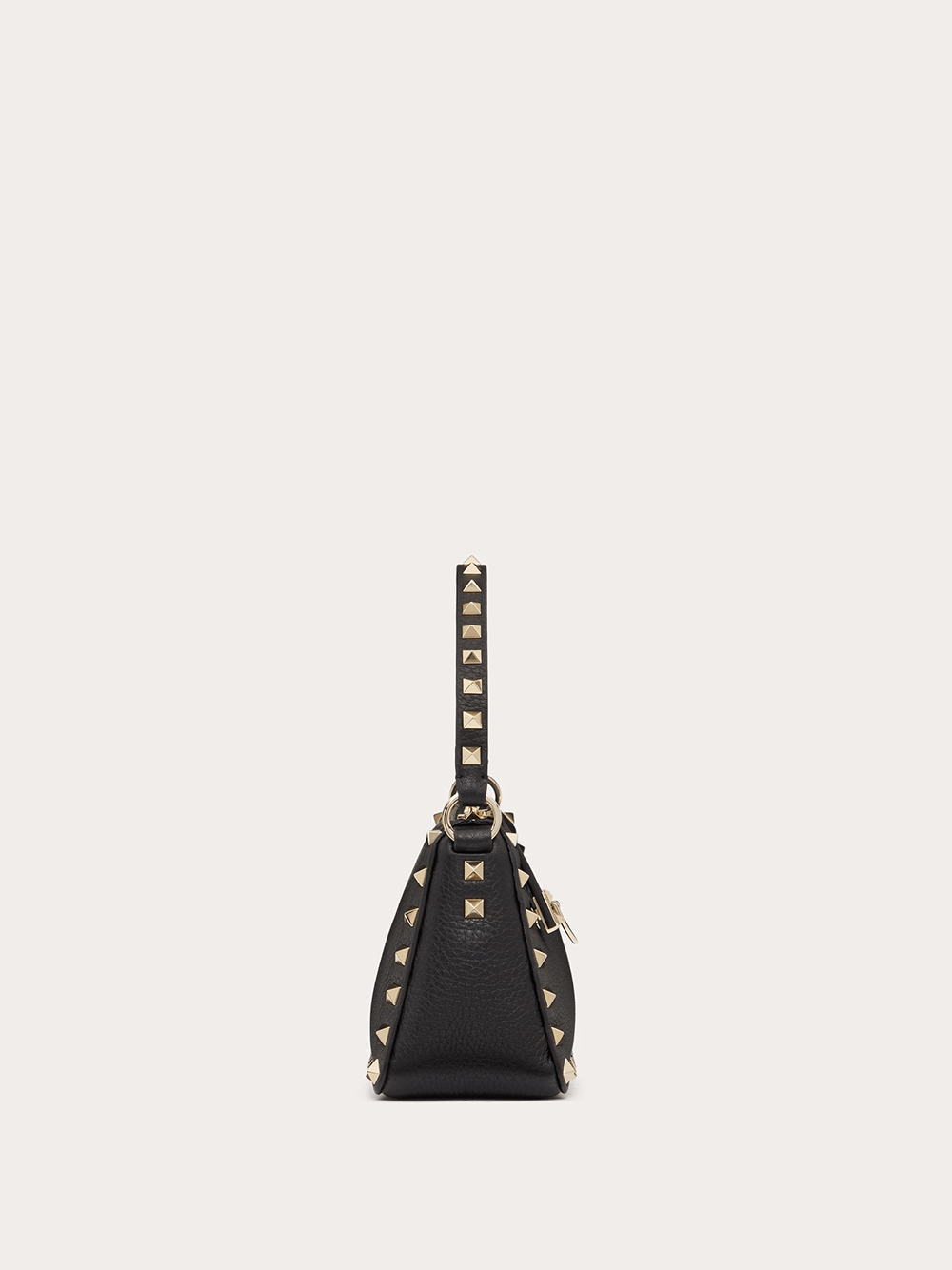 Valentino Garavani Valentino Garavani Black Garnet Calfskin Small Rockstud Shoulder Bag