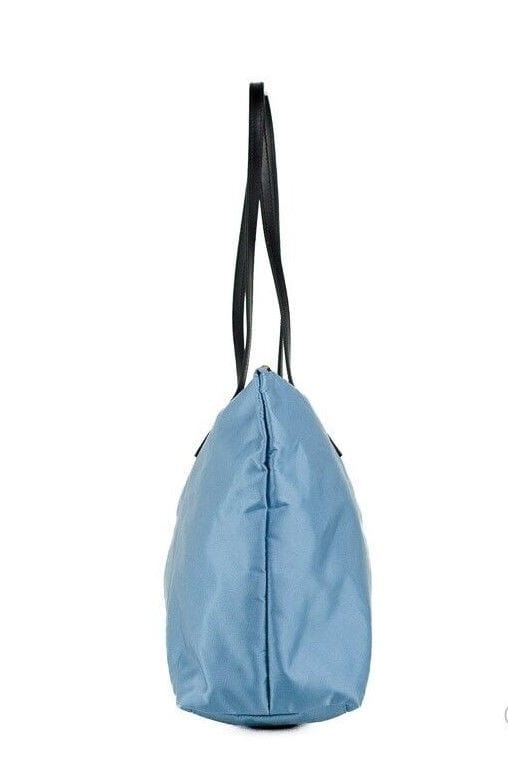 Versace Versace Portuna Medusa Medium Cornflower Blue Nylon Leather Tote Bag Purse