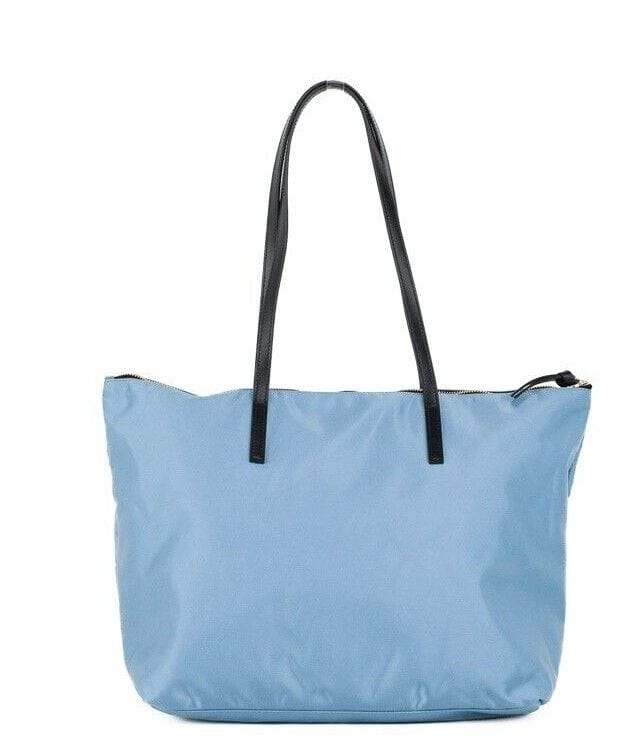 Versace Versace Portuna Medusa Medium Cornflower Blue Nylon Leather Tote Bag Purse
